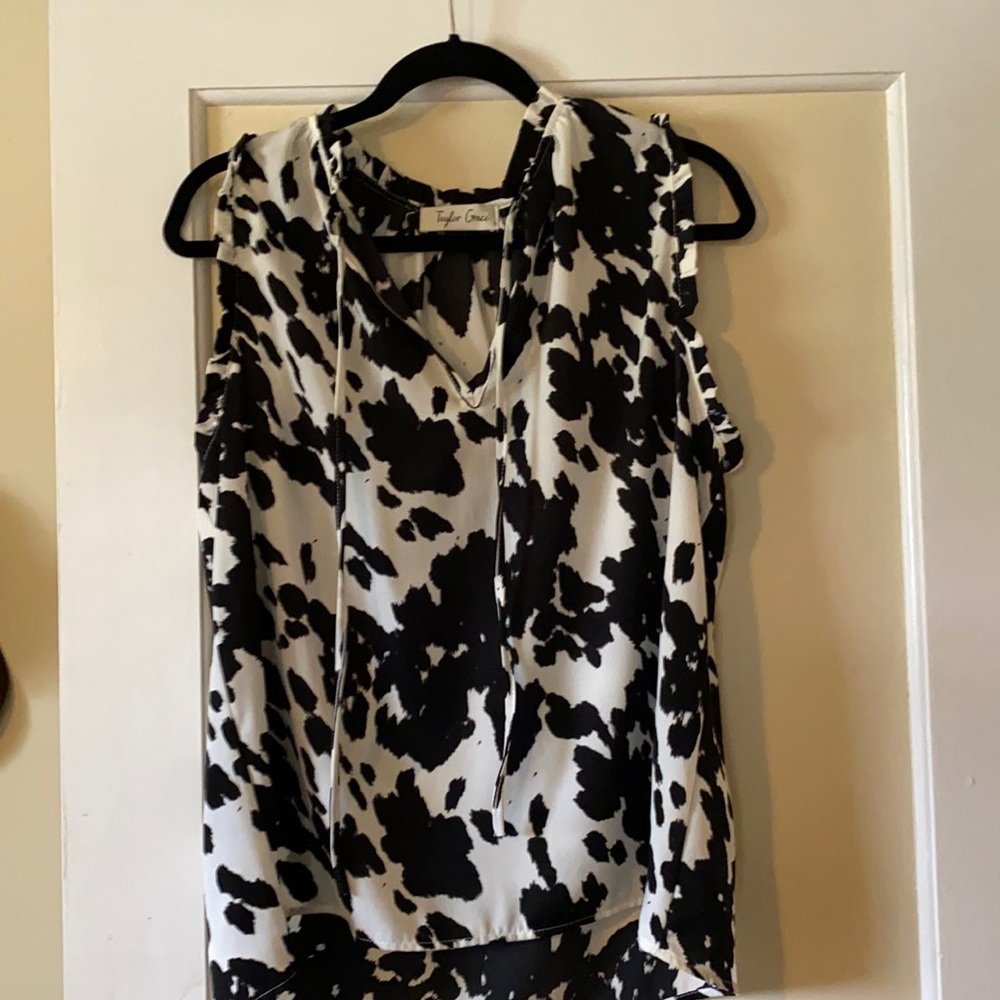 Beautiful silk cow print size large Camisol